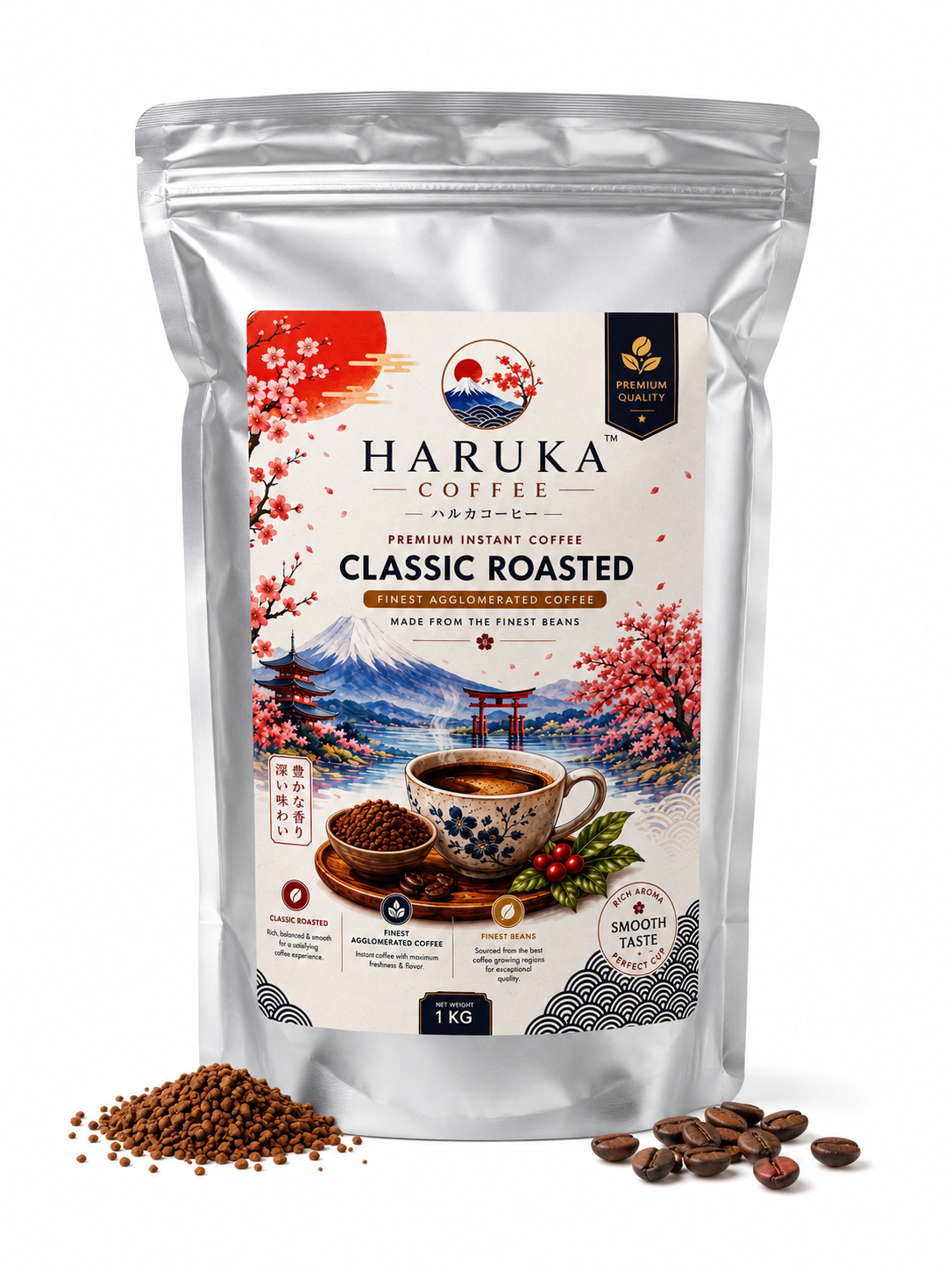 Instant Coffee 1KG | Agglomerated Instant Coffee Powder | Rich Aroma | No Chicory | No Added Preservatives