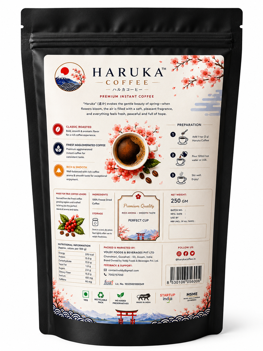 Premium Instant Coffee 250g | finest Instant Coffee | Rich Aroma & Strong Taste