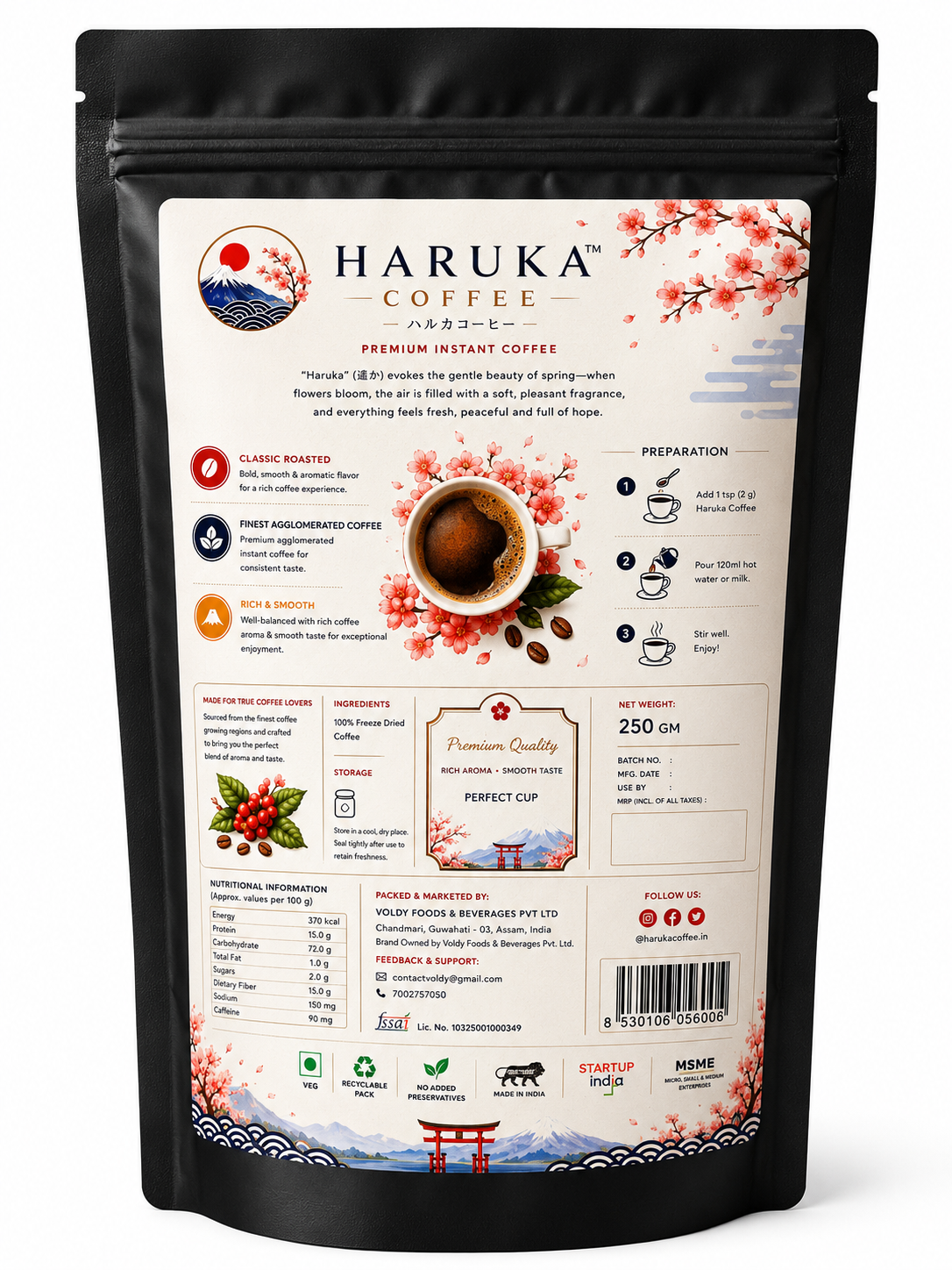 Premium Instant Coffee 250g | finest Instant Coffee | Rich Aroma & Strong Taste